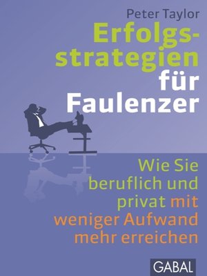 cover image of Erfolgsstrategien für Faulenzer